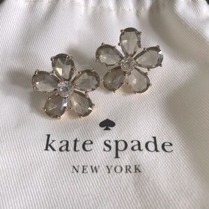 Kate Spade Crystal Flower Earrings